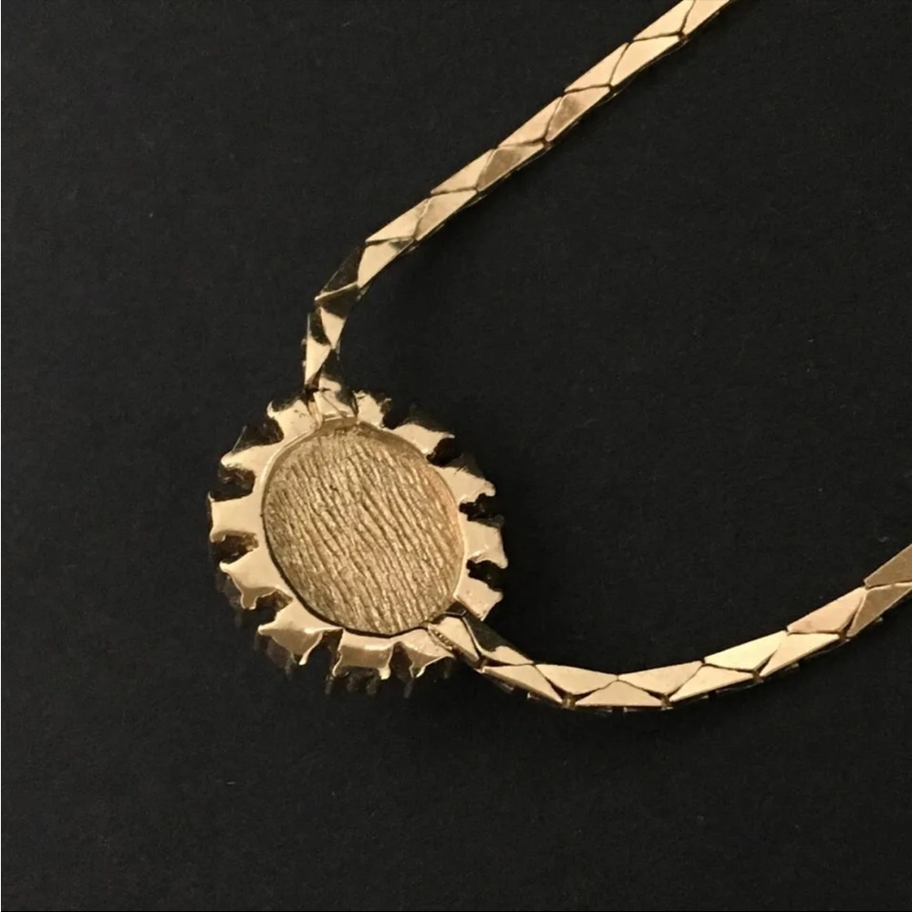 Christian Dior Gold Pearl Diamond Charm Necklace - Picture 7 of 10